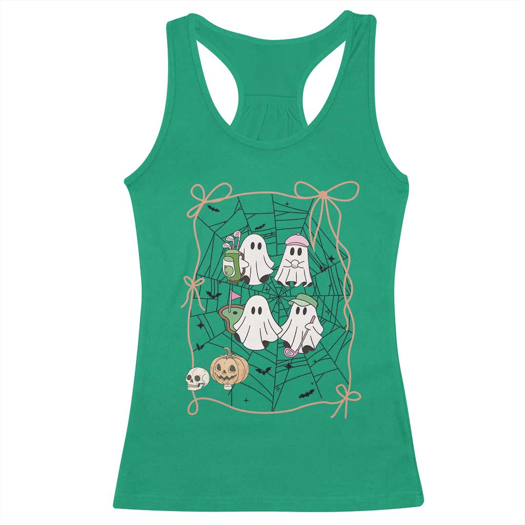 Funny Halloween Racerback Tank Top Ghost Golf Gift for Women TS12 Irish Green Print Your Wear