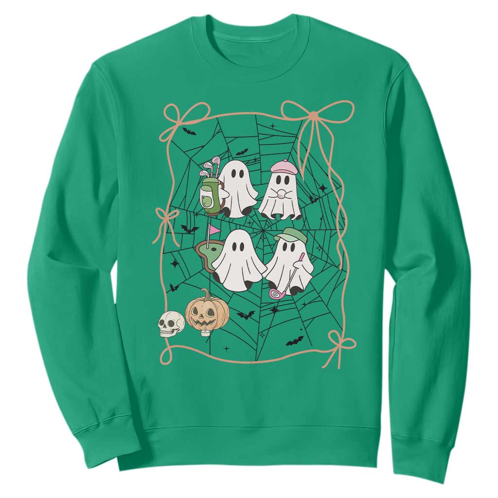 Funny Halloween Sweatshirt Ghost Golf Gift for Women TS12 Irish Green Print Your Wear