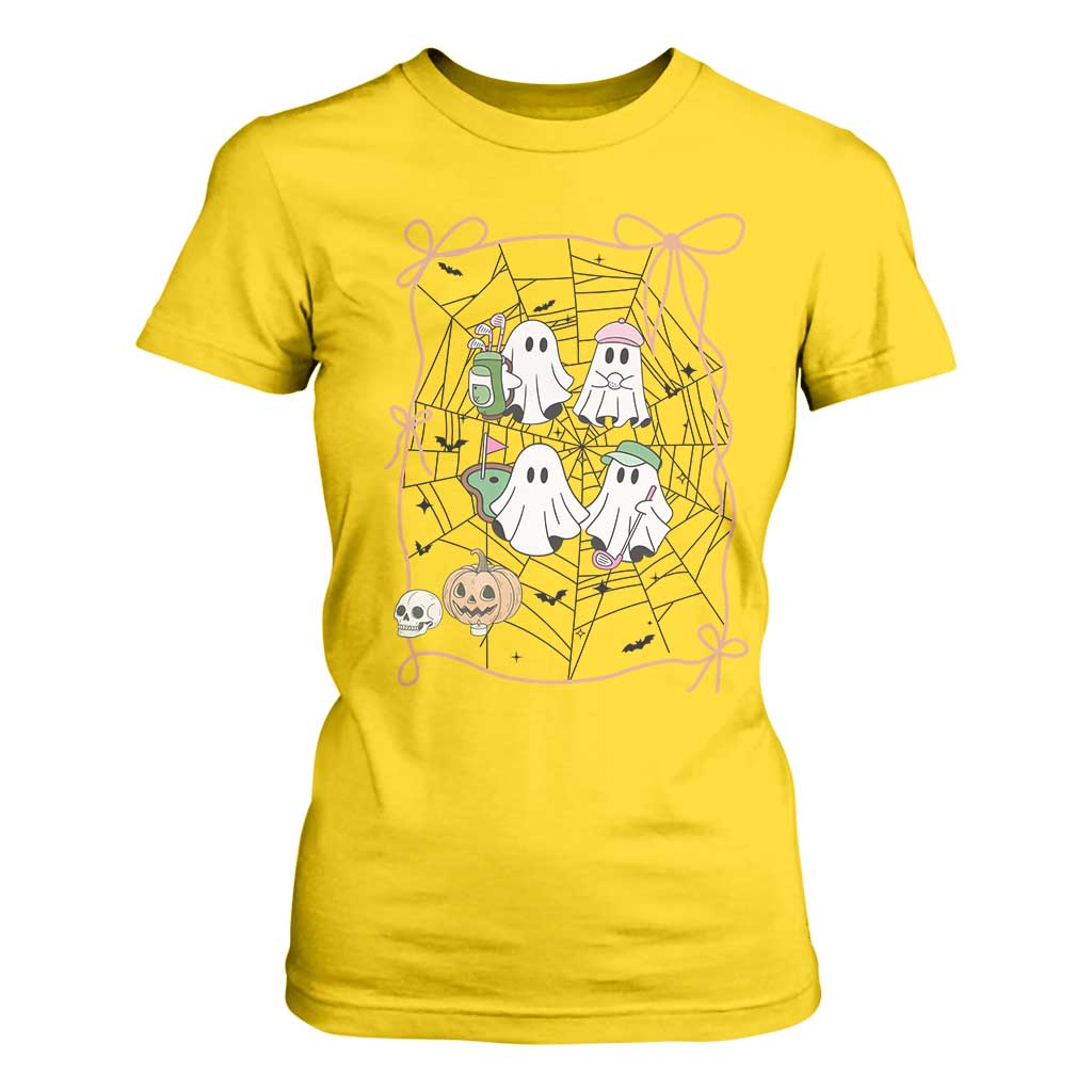 Funny Halloween T Shirt For Women Ghost Golf Gift for Women TS12 Daisy Print Your Wear