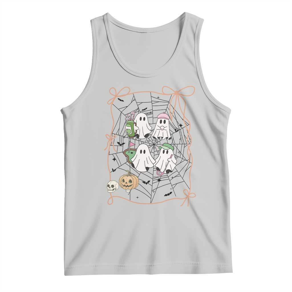 Funny Halloween Tank Top Ghost Golf Gift for Women TS12 Ash Print Your Wear