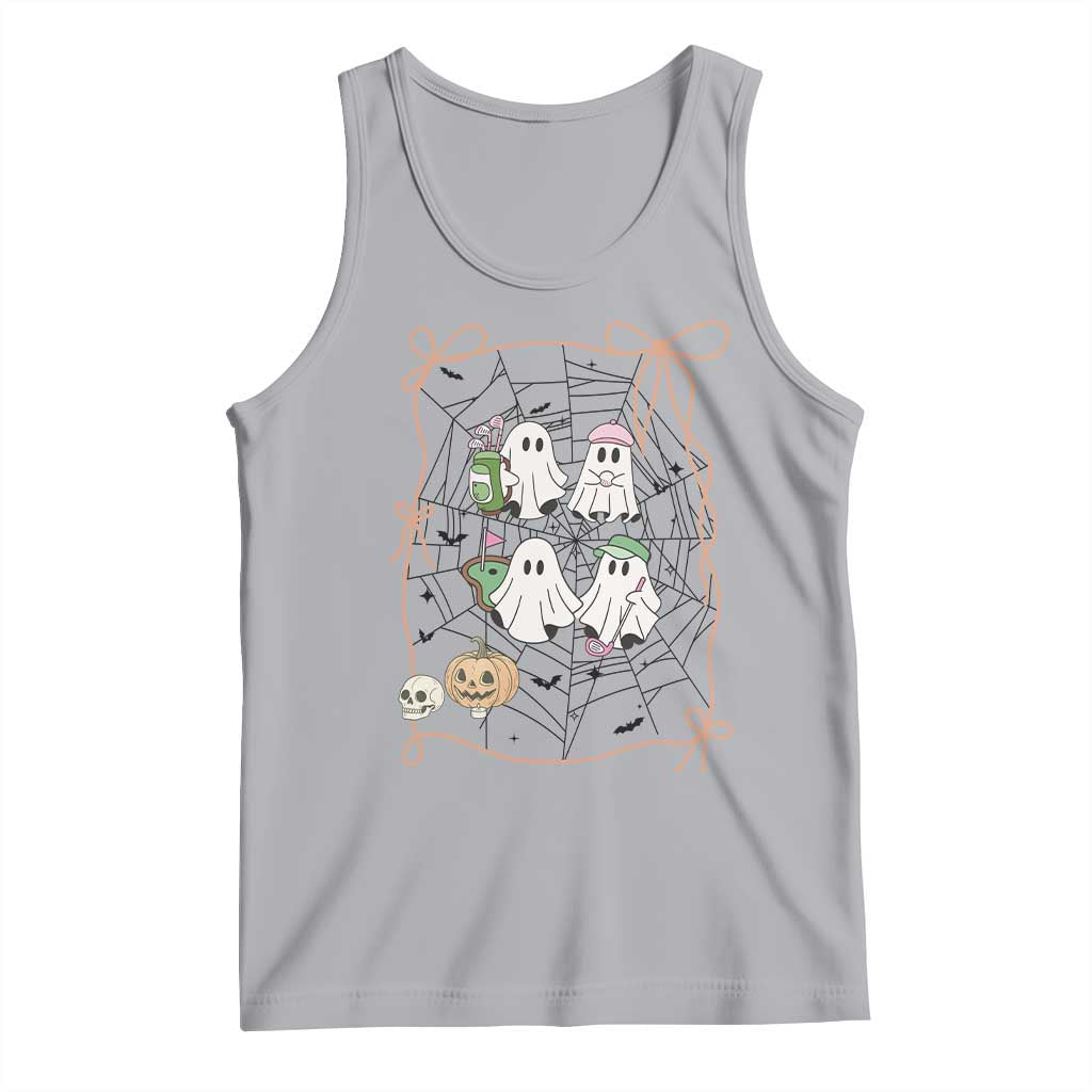 Funny Halloween Tank Top Ghost Golf Gift for Women TS12 Athletic Heather Print Your Wear
