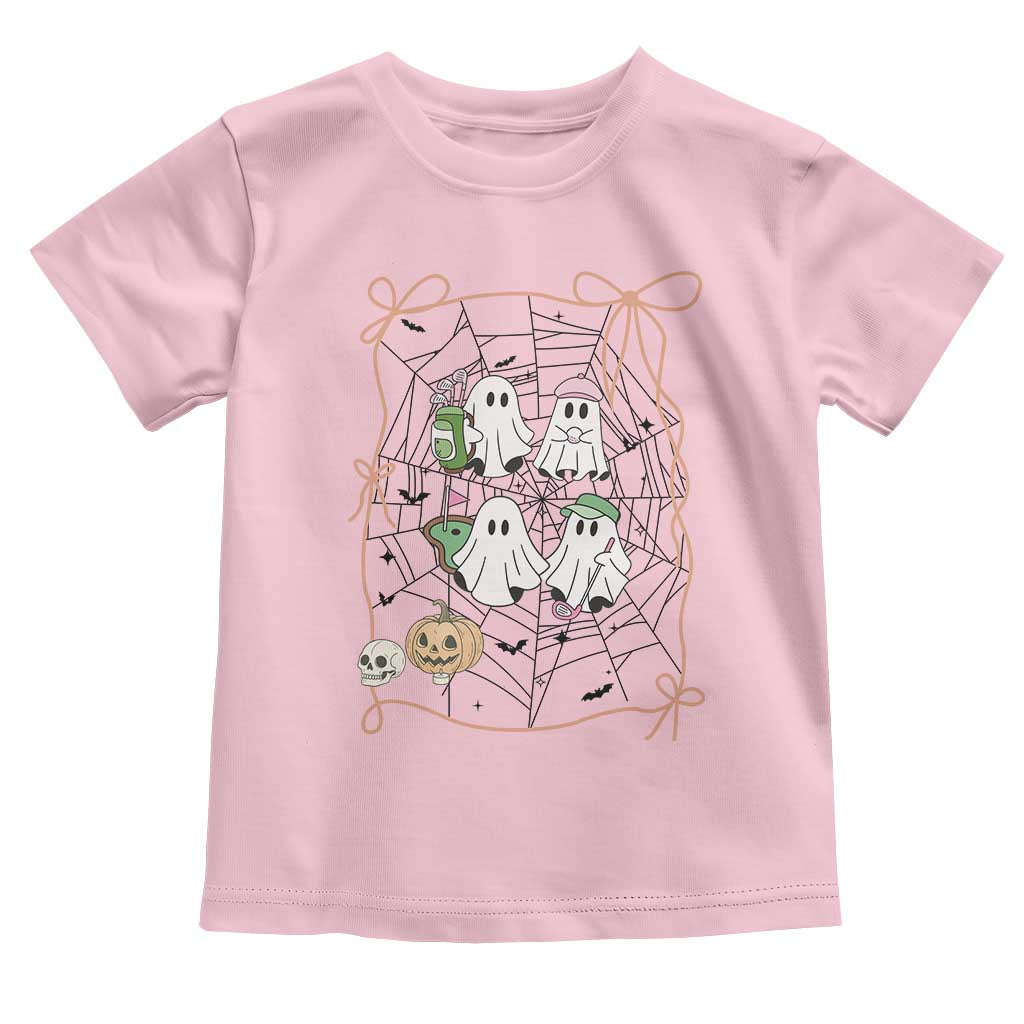 Funny Halloween Toddler T Shirt Ghost Golf Gift for Women TS12 Light Pink Print Your Wear