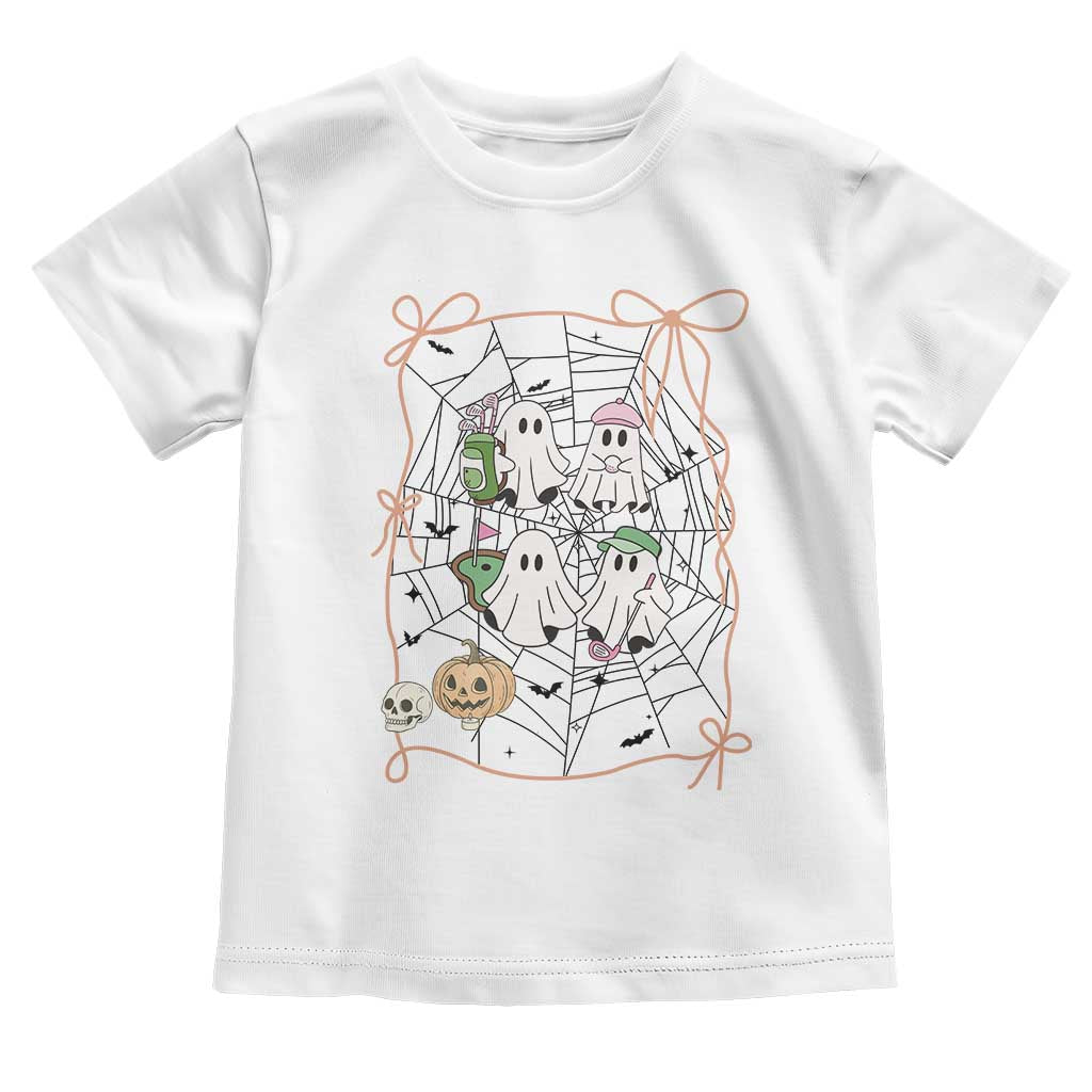 Funny Halloween Toddler T Shirt Ghost Golf Gift for Women TS12 White Print Your Wear