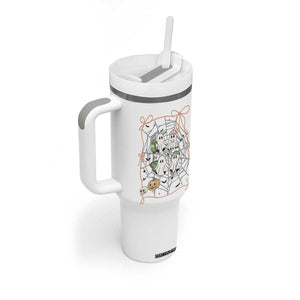 Funny Halloween Tumbler With Handle Ghost Golf Gift for Women TS12 Print Your Wear