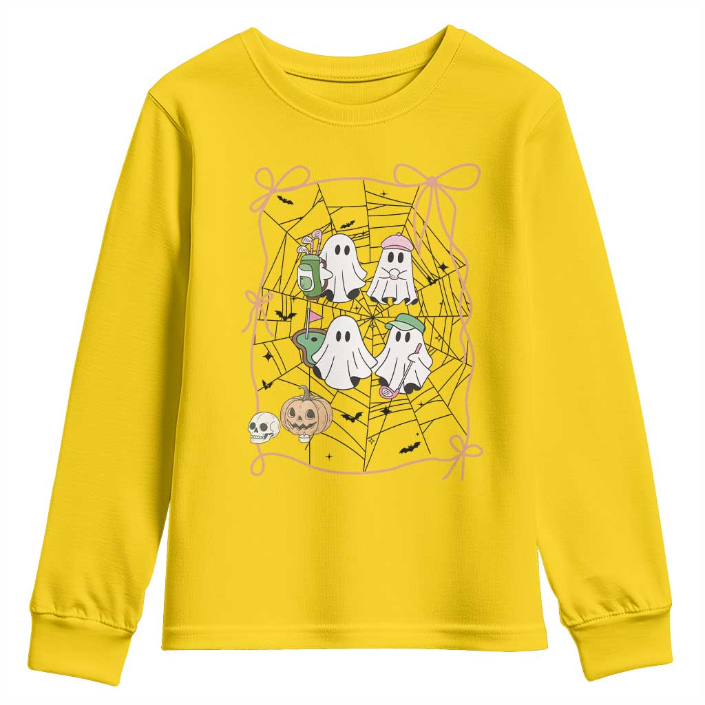 Funny Halloween Youth Sweatshirt Ghost Golf Gift for Women TS12 Daisy Print Your Wear