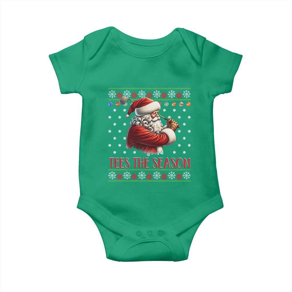 Funny Golf Holiday Gift Baby Onesie Tees The Season Ugly Sweater TS12 Irish Green Print Your Wear