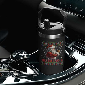 Funny Golf Holiday Gift Flip Straw Tumbler Tees The Season Ugly Sweater TS12 Print Your Wear