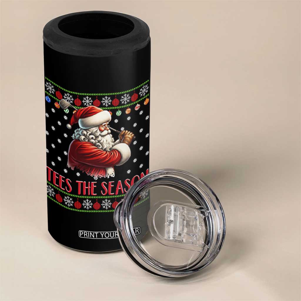 Funny Golf Holiday Gift 4 in 1 Can Cooler Tumbler Tees The Season Ugly Sweater TS12 Print Your Wear