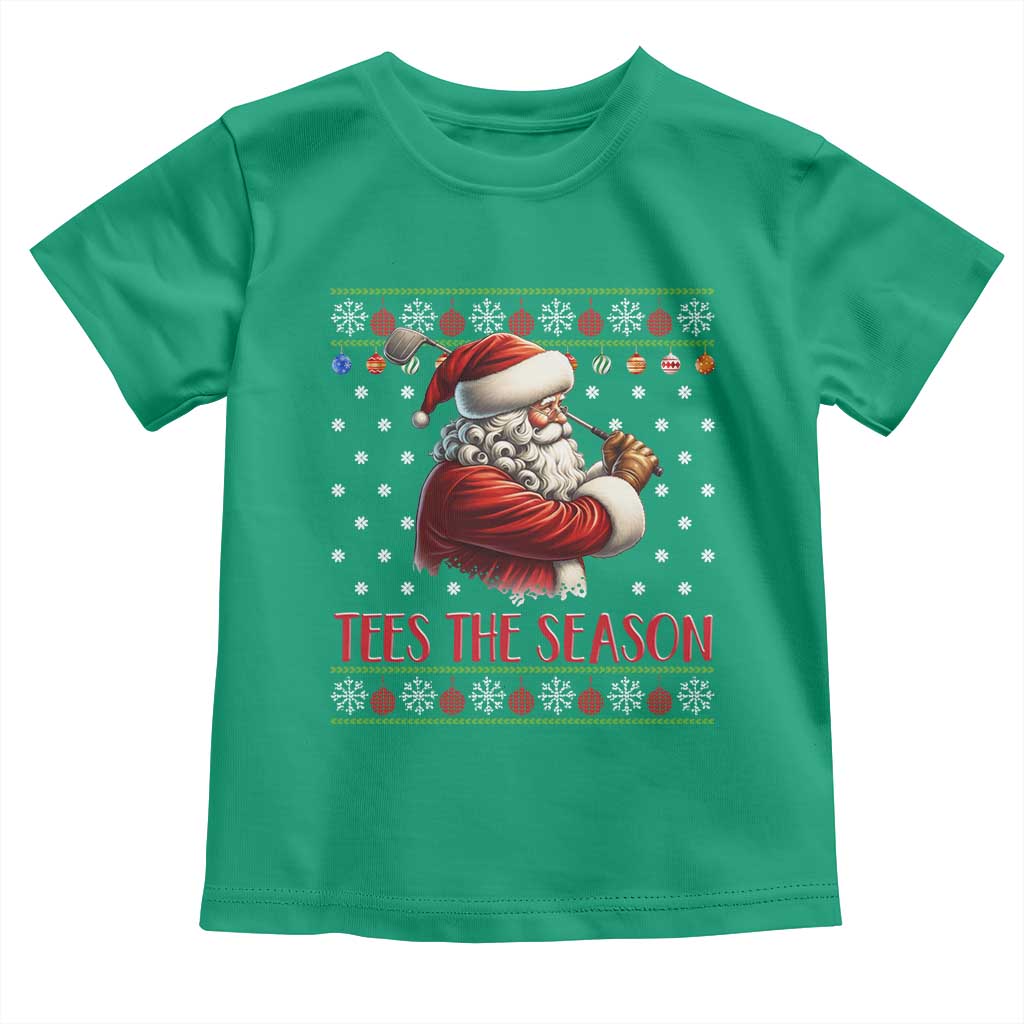Funny Golf Holiday Gift Toddler T Shirt Tees The Season Ugly Sweater TS12 Irish Green Print Your Wear