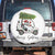 Funny Christmas Golf Spare Tire Cover Snowman Driving Golf Cart Merry Golfmas TS12 No hole White Print Your Wear