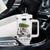 Funny Christmas Golf Tumbler With Handle Snowman Driving Golf Cart Merry Golfmas TS12 Print Your Wear