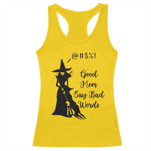 Good Mom Say Bad Words Racerback Tank Top Funny Witch Mom Halloween Gift TS12 Daisy Print Your Wear