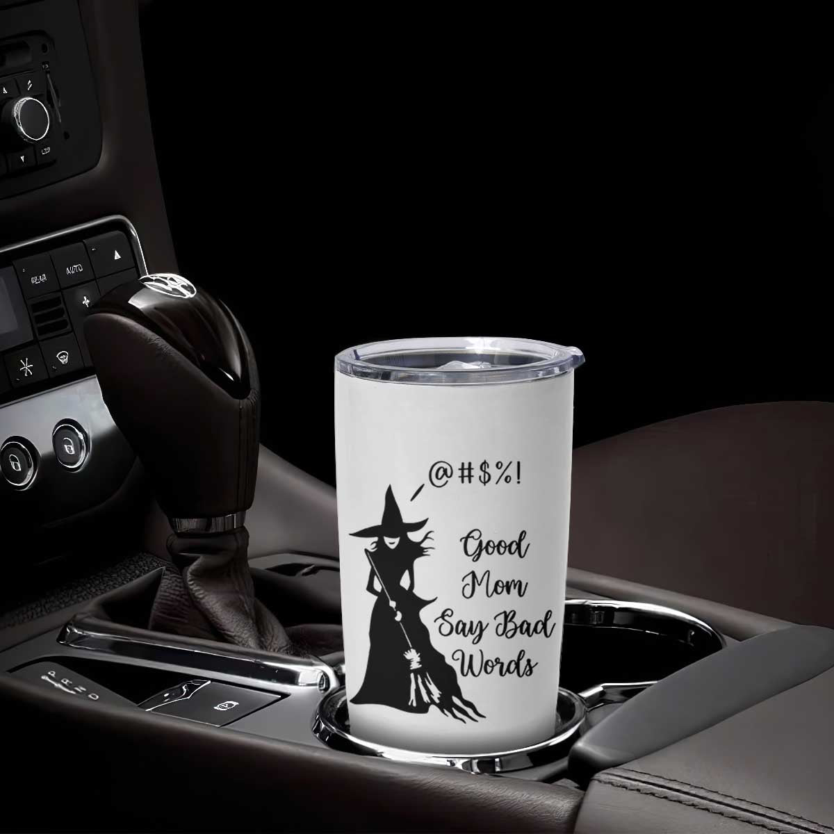 Good Mom Say Bad Words Tumbler Cup Funny Witch Mom Halloween Gift TS12 Print Your Wear