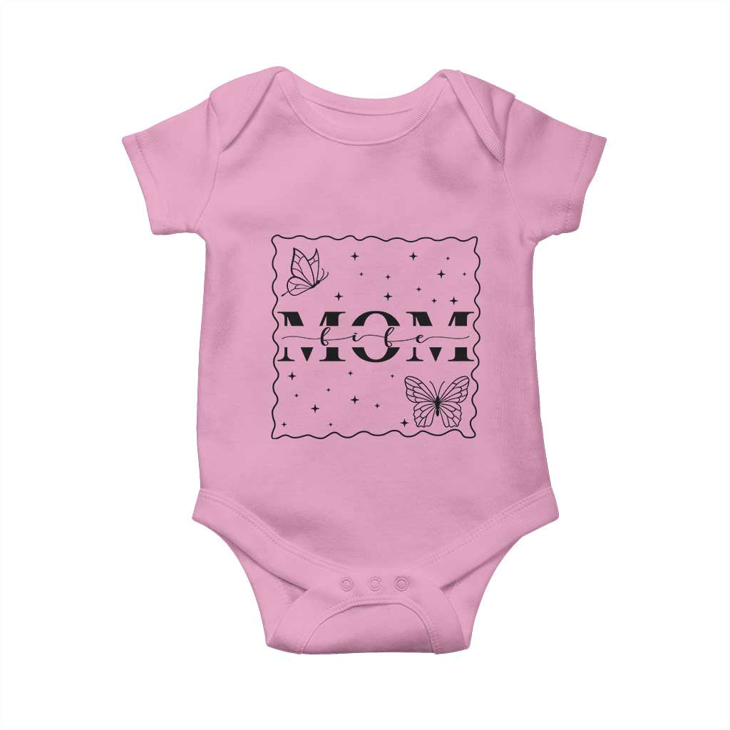 Funny Mom Life Baby Onesie Gift For Mother TS12 Light Pink Print Your Wear