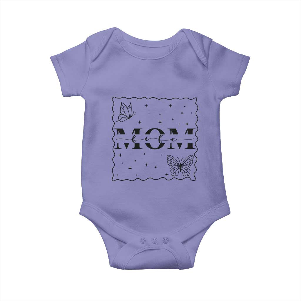 Funny Mom Life Baby Onesie Gift For Mother TS12 Violet Print Your Wear
