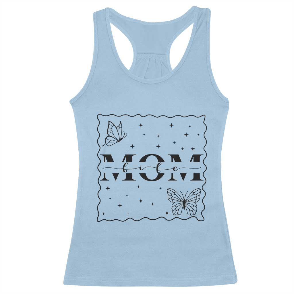 Funny Mom Life Racerback Tank Top Gift For Mother TS12 Light Blue Print Your Wear