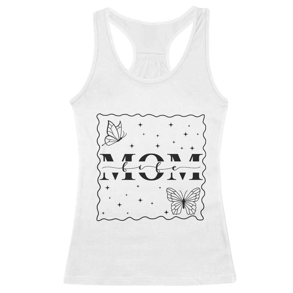 Funny Mom Life Racerback Tank Top Gift For Mother TS12 White Print Your Wear