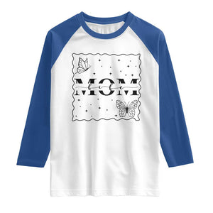 Funny Mom Life Raglan Shirt Gift For Mother TS12 White Royal Print Your Wear