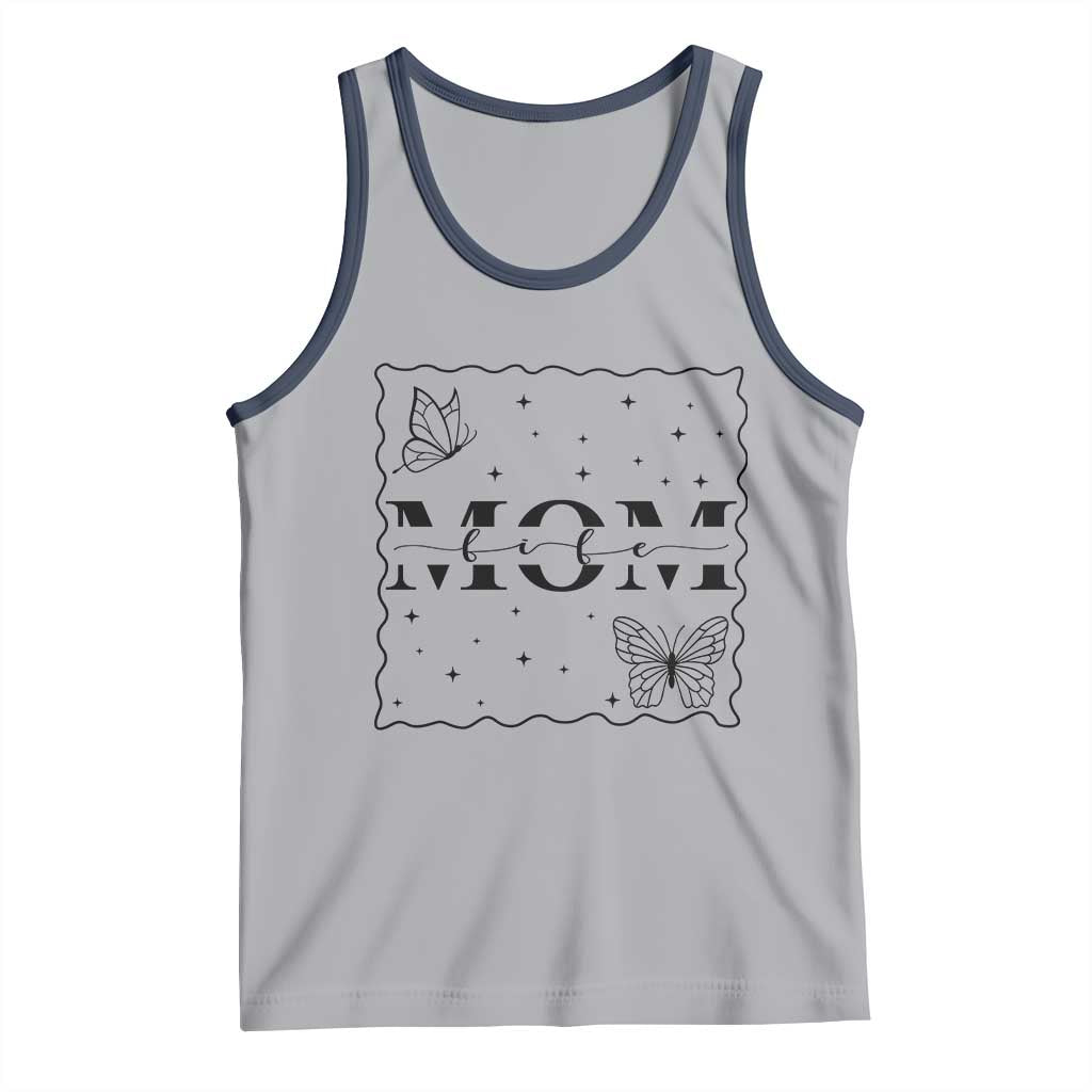 Funny Mom Life Tank Top Gift For Mother TS12 Athletic Heather Navy Print Your Wear