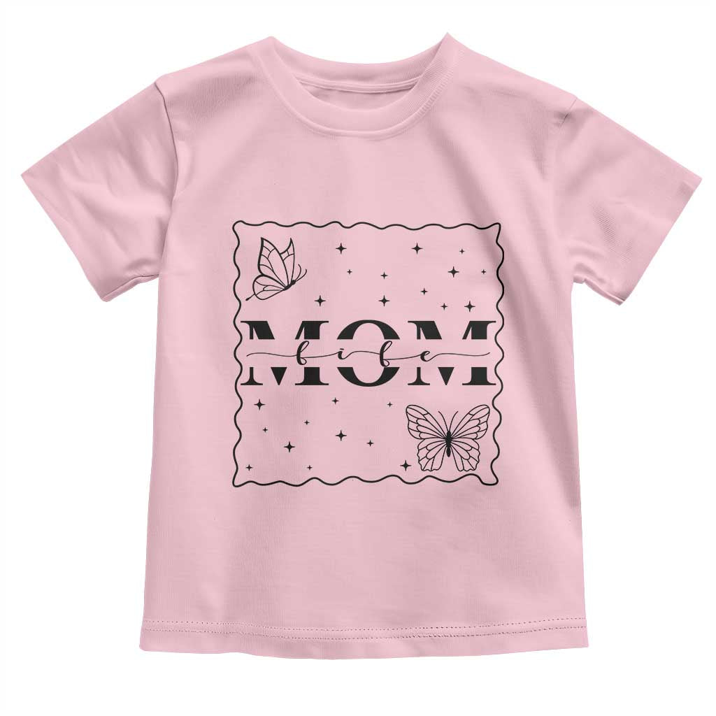 Funny Mom Life Toddler T Shirt Gift For Mother TS12 Light Pink Print Your Wear
