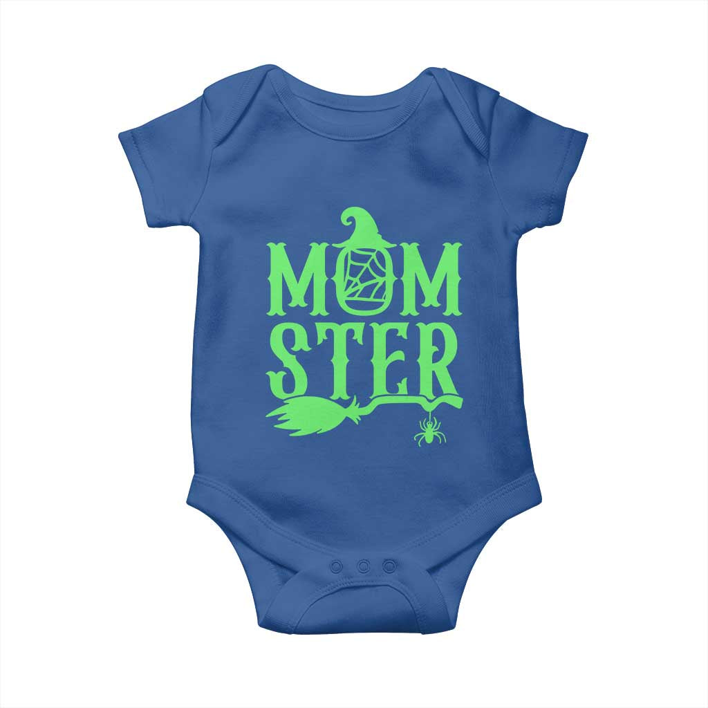 Funny Halloween Baby Onesie Momster Gift For Mom TS12 Royal Blue Print Your Wear