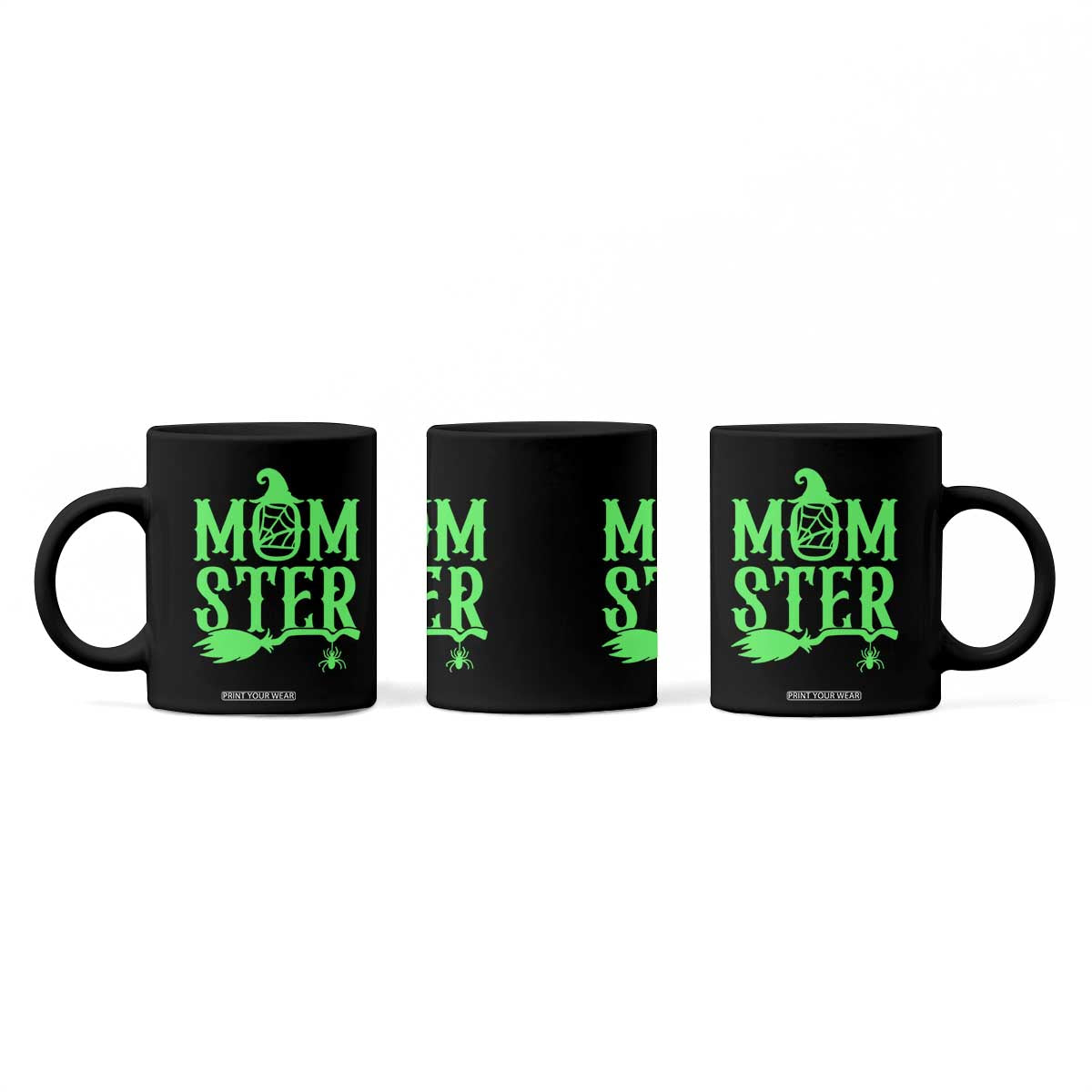 Funny Halloween Coffee Mug Momster Gift For Mom TS12 Print Your Wear