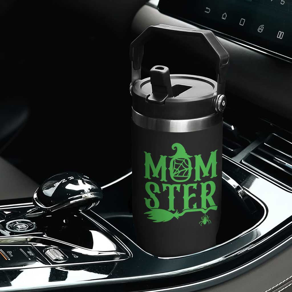 Funny Halloween Flip Straw Tumbler Momster Gift For Mom TS12 Print Your Wear