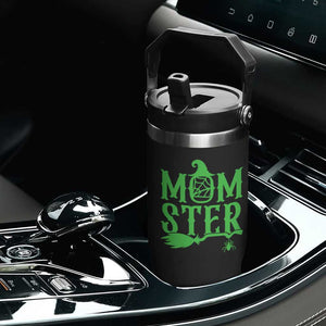 Funny Halloween Flip Straw Tumbler Momster Gift For Mom TS12 Print Your Wear