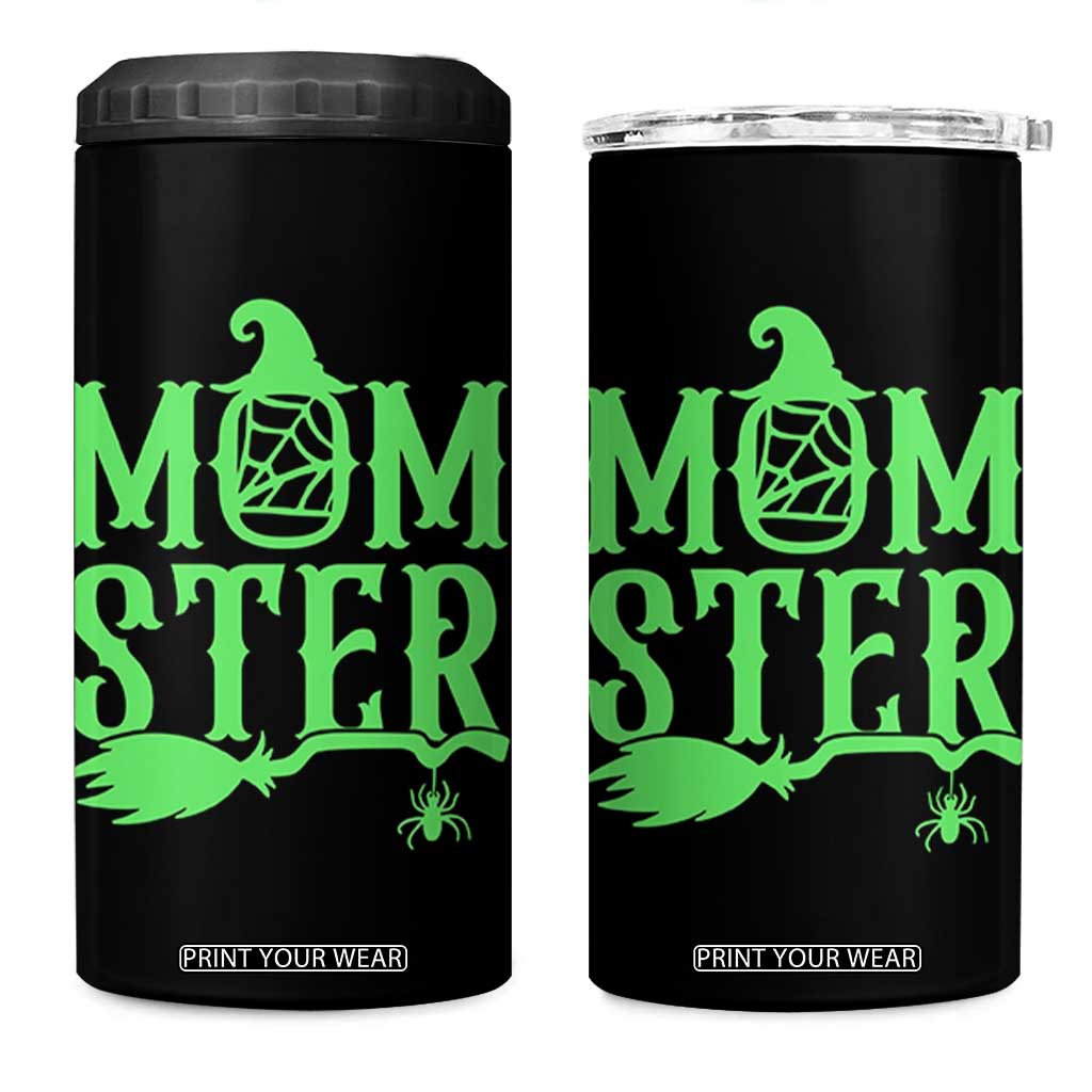 Funny Halloween 4 in 1 Can Cooler Tumbler Momster Gift For Mom TS12 One Size: 16 oz Black Print Your Wear