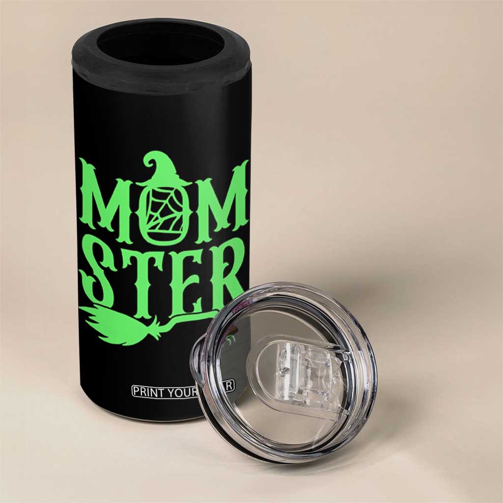 Funny Halloween 4 in 1 Can Cooler Tumbler Momster Gift For Mom TS12 Print Your Wear