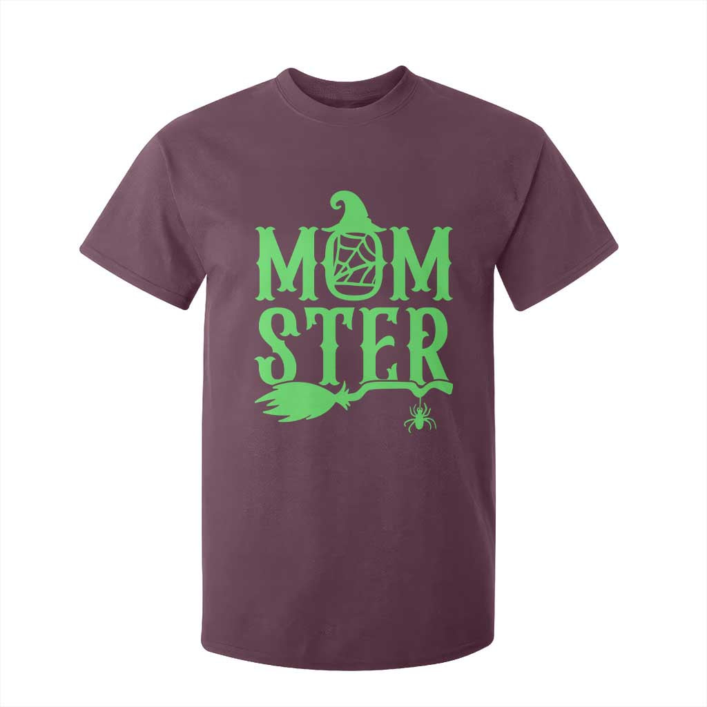 Funny Halloween T Shirt For Kid Momster Gift For Mom TS12 Maroon Print Your Wear