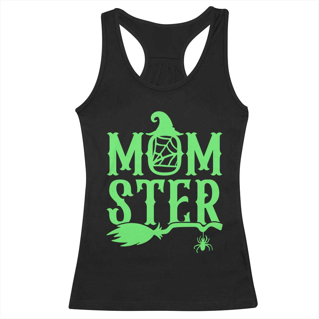 Funny Halloween Racerback Tank Top Momster Gift For Mom TS12 Black Print Your Wear