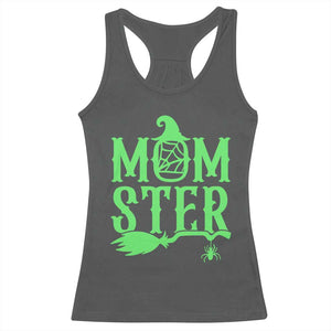 Funny Halloween Racerback Tank Top Momster Gift For Mom TS12 Dark Heather Print Your Wear
