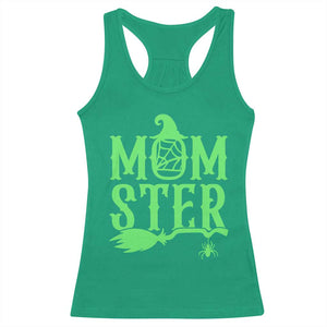Funny Halloween Racerback Tank Top Momster Gift For Mom TS12 Irish Green Print Your Wear