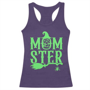 Funny Halloween Racerback Tank Top Momster Gift For Mom TS12 Purple Print Your Wear