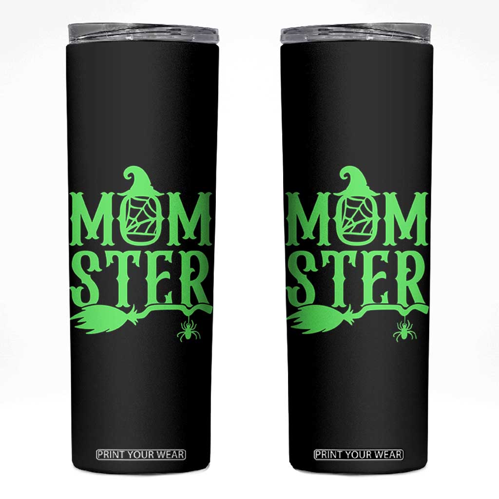 Funny Halloween Skinny Tumbler Momster Gift For Mom TS12 Black Print Your Wear