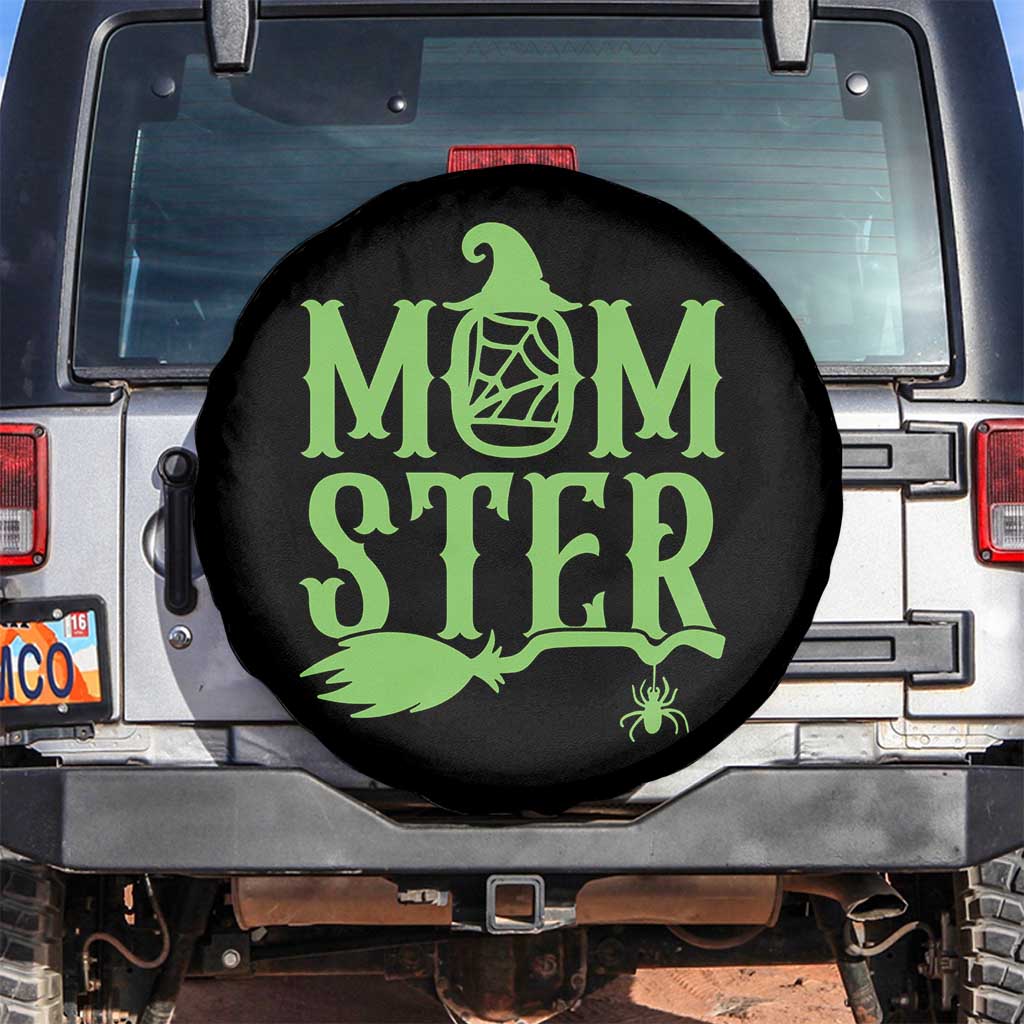 Funny Halloween Spare Tire Cover Momster Gift For Mom TS12 No hole Black Print Your Wear