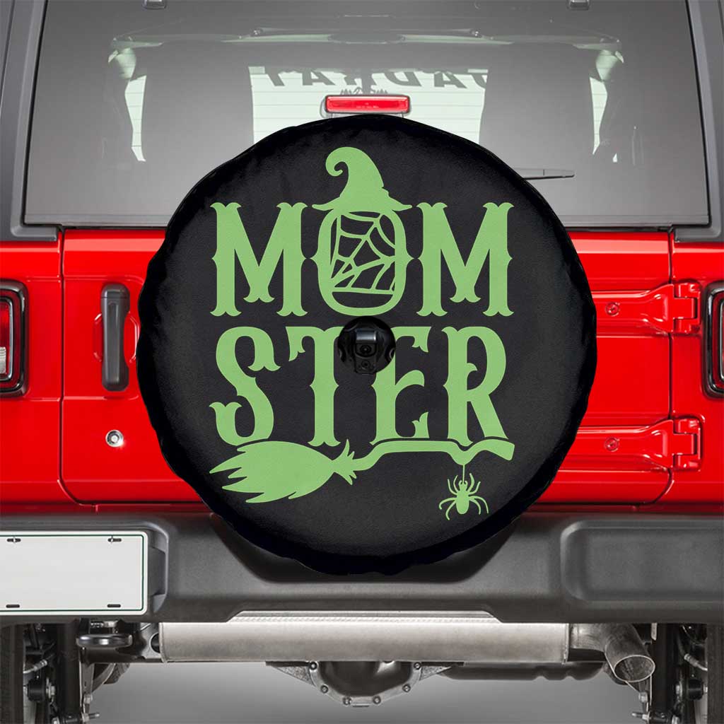 Funny Halloween Spare Tire Cover Momster Gift For Mom TS12 Black Print Your Wear