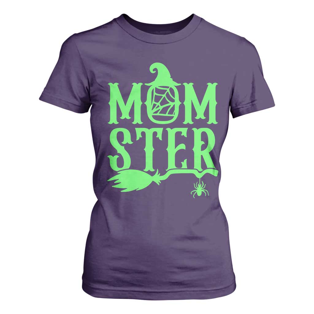 Funny Halloween T Shirt For Women Momster Gift For Mom TS12 Purple Print Your Wear