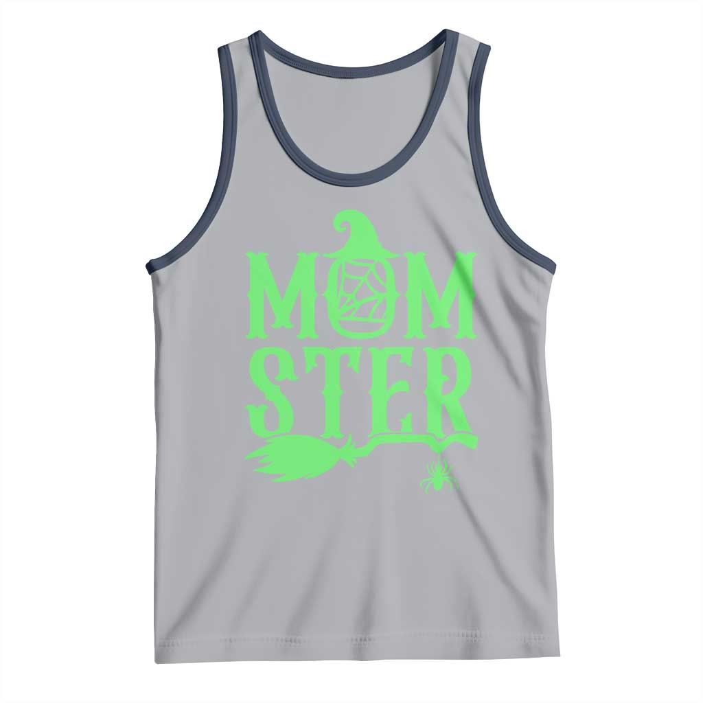 Funny Halloween Tank Top Momster Gift For Mom TS12 Athletic Heather Navy Print Your Wear