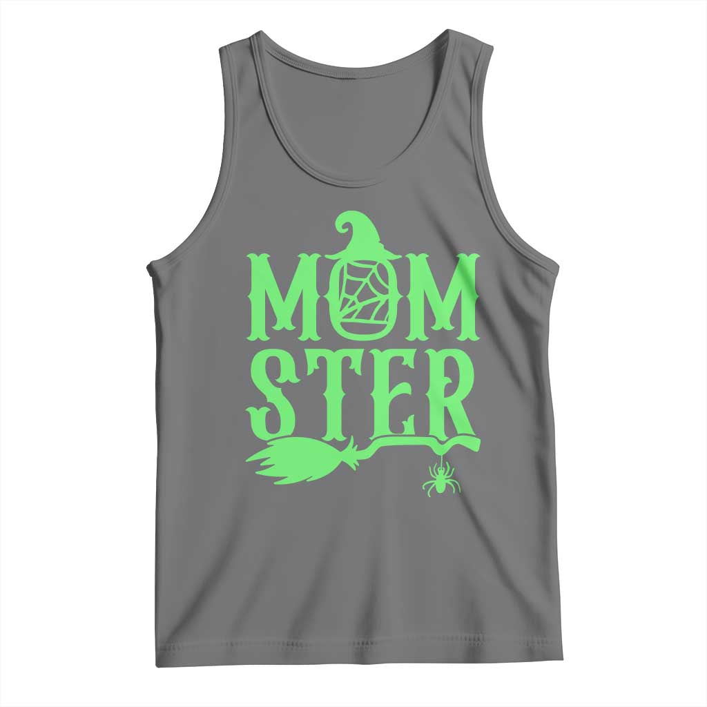 Funny Halloween Tank Top Momster Gift For Mom TS12 Black Heather Print Your Wear