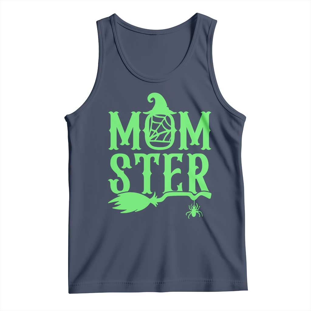 Funny Halloween Tank Top Momster Gift For Mom TS12 Navy Print Your Wear
