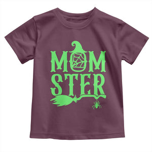 Funny Halloween Toddler T Shirt Momster Gift For Mom TS12 Maroon Print Your Wear
