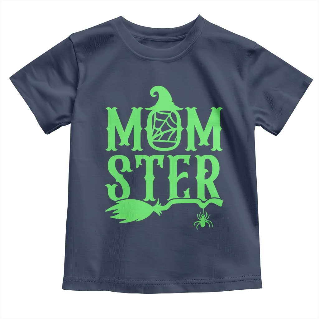 Funny Halloween Toddler T Shirt Momster Gift For Mom TS12 Navy Print Your Wear