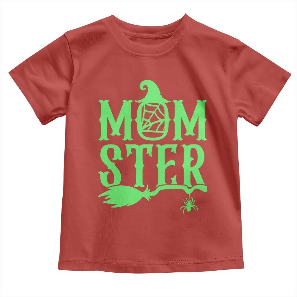 Funny Halloween Toddler T Shirt Momster Gift For Mom TS12 Red Print Your Wear