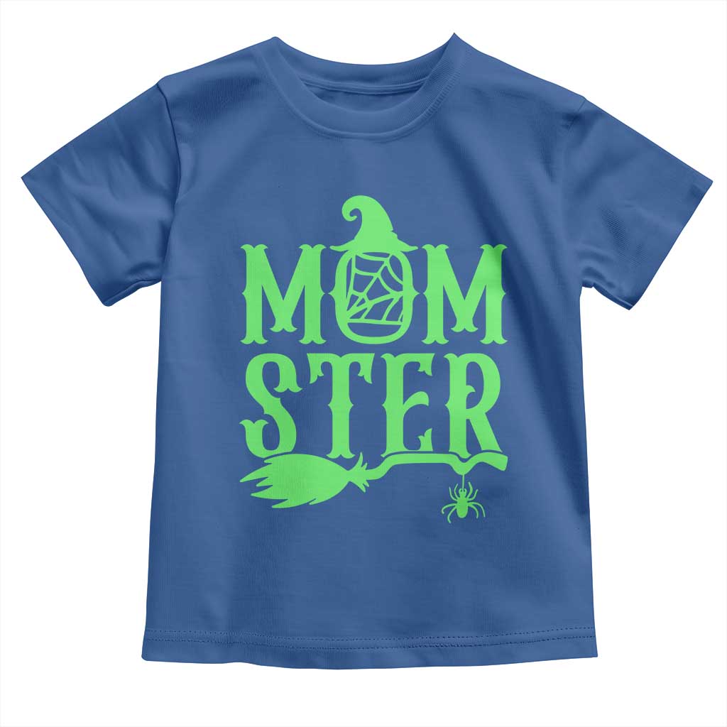 Funny Halloween Toddler T Shirt Momster Gift For Mom TS12 Royal Blue Print Your Wear