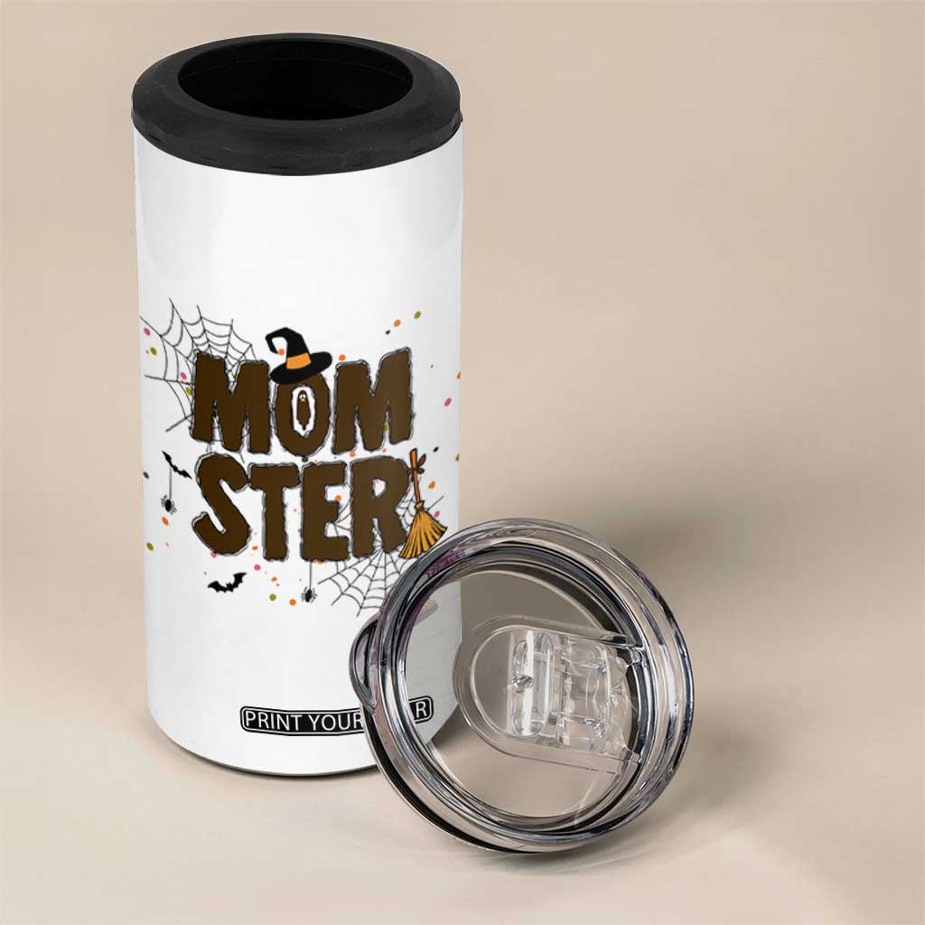 Halloween Mom Life 4 in 1 Can Cooler Tumbler Funny Momster Quote TS12 Print Your Wear