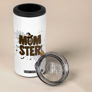 Halloween Mom Life 4 in 1 Can Cooler Tumbler Funny Momster Quote TS12 Print Your Wear