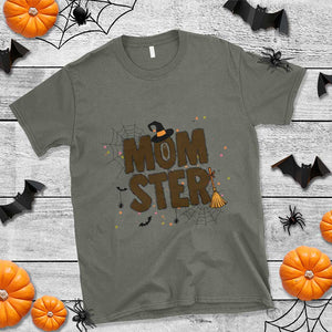 Halloween Mom Life T Shirt Funny Momster Quote TS12 Military Green Print Your Wear