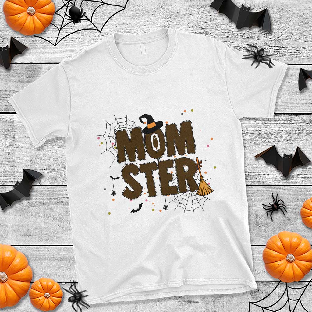 Halloween Mom Life T Shirt Funny Momster Quote TS12 White Print Your Wear
